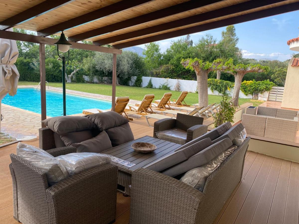 Relaxing Villa With Swimming Pool And Garden Agios Georgios  外观 照片