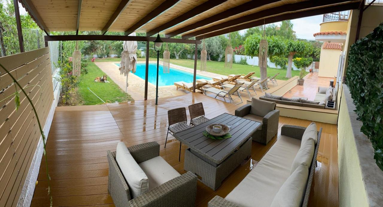 Relaxing Villa With Swimming Pool And Garden Agios Georgios  外观 照片